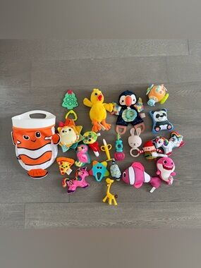 Assorted Kids Plush Toy Set - Colorful Animal and Character Mix